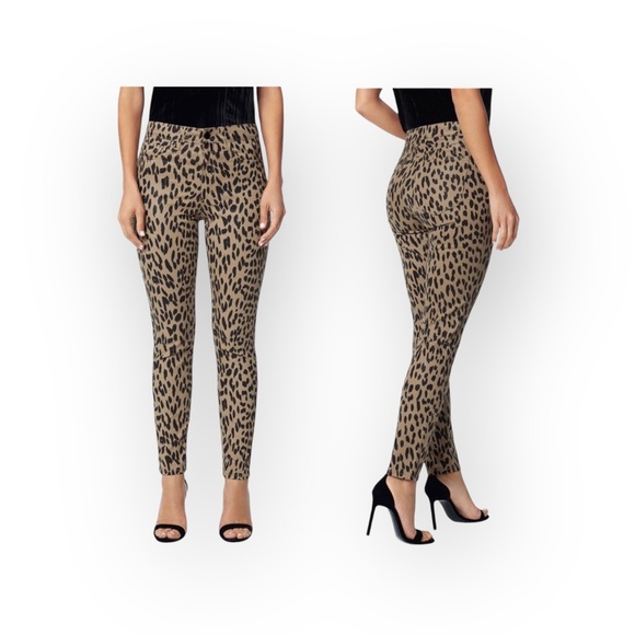 new Joes Jeans ㋛ Charlie High Waist Skinny Lightweight Denim ㋛ Cheetah Print 32 - Picture 2 of 15